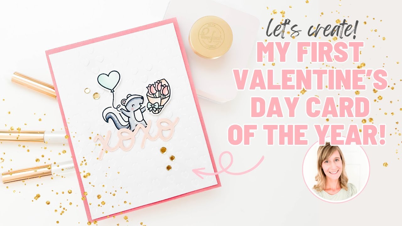 🩷 A Cute Valentine's Day Card with Copic Coloring | Handmade Valentine's Day Card for Beginners 🩷