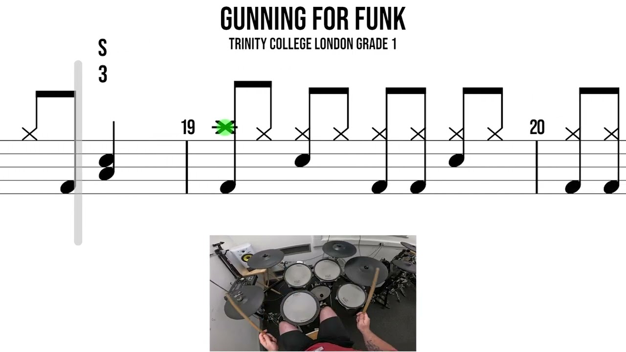 Gunning For Funk &ndash; Тринити-колледж, Лондон, 1 класс | Прохождение игры на барабанах 🥁
