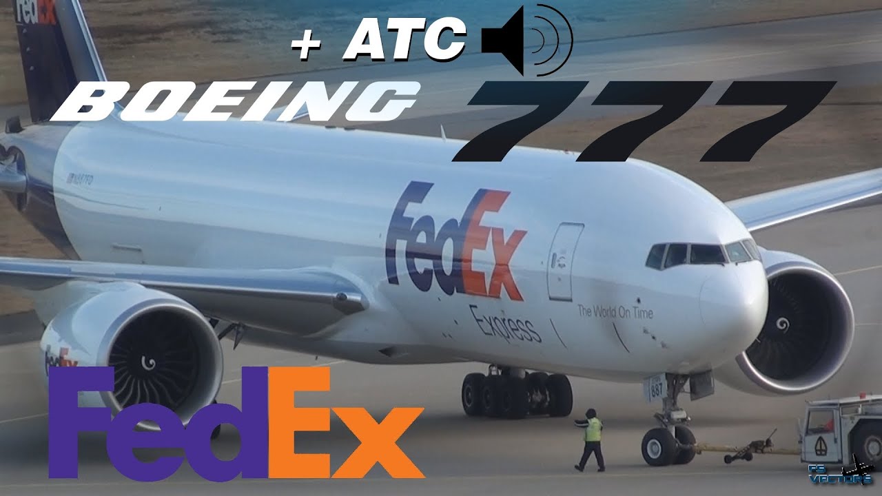[EDDK+ATC] FEDEX 3 READY! | FedEx Boeing 777-200F takeoff 14L