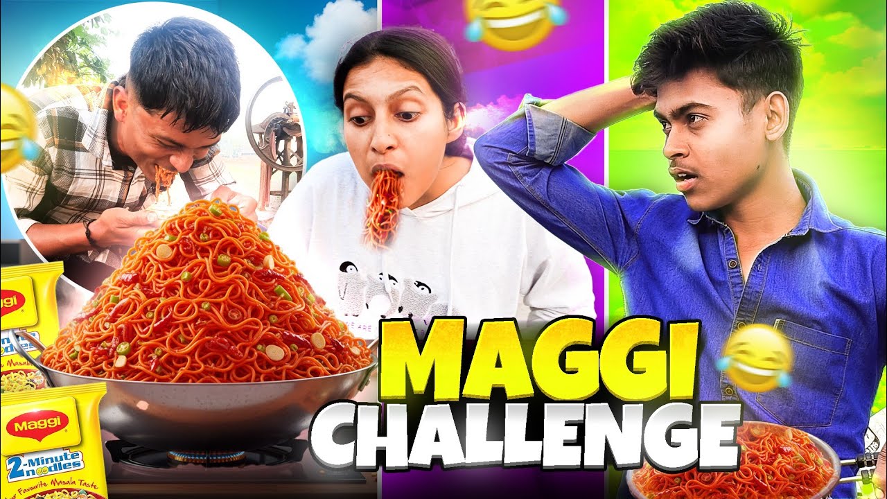 Spicy Maggi Challenge🥵#Maggi challenge