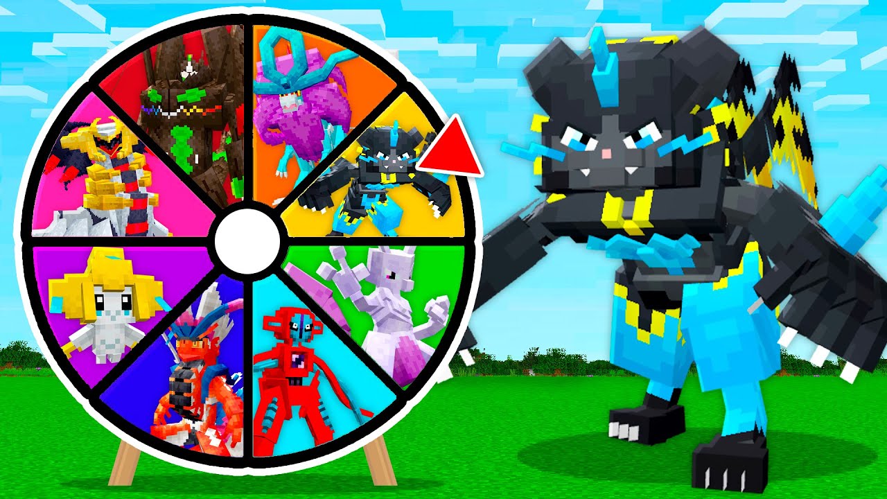 A ROLETA DECIDE O POKÉMON LENDÁRIO NO MINECRAFT POKÉMON!