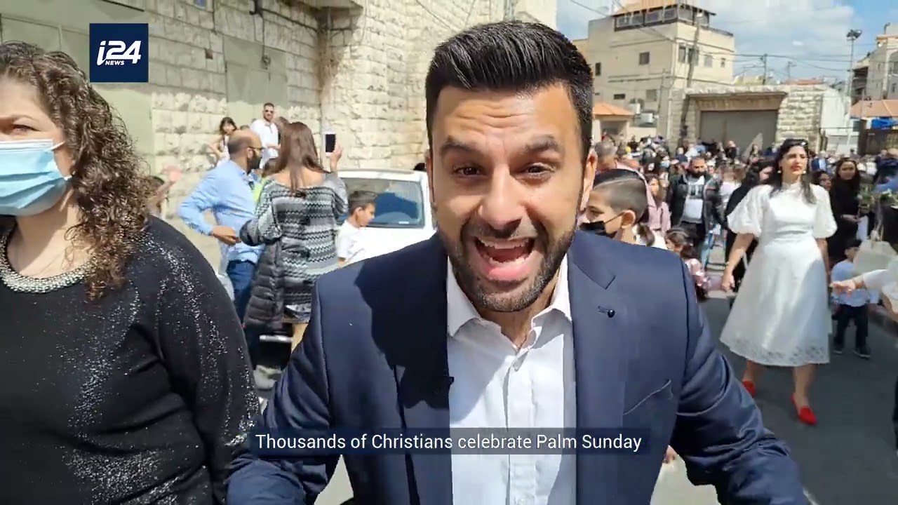 Arab Christians celebrate Palm Sunday in Israel