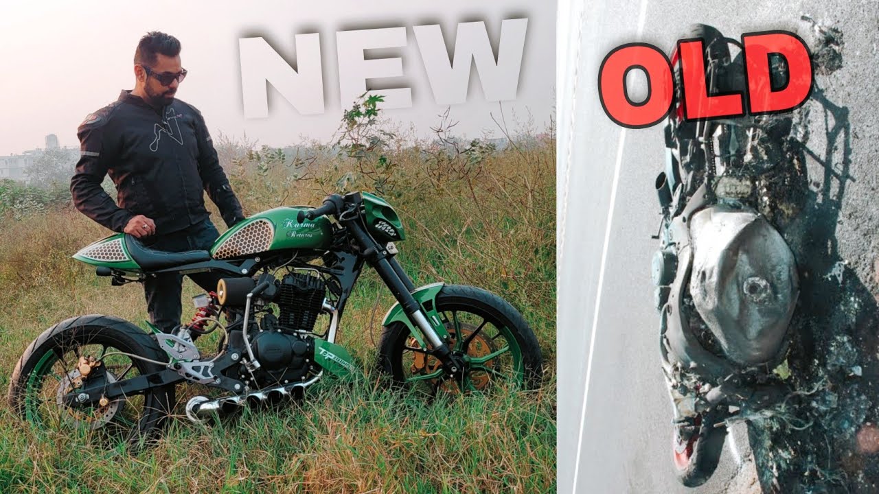 Most Modified CAFE RACER of INDIA from a ACCIDENTAL BIKE 🤯
