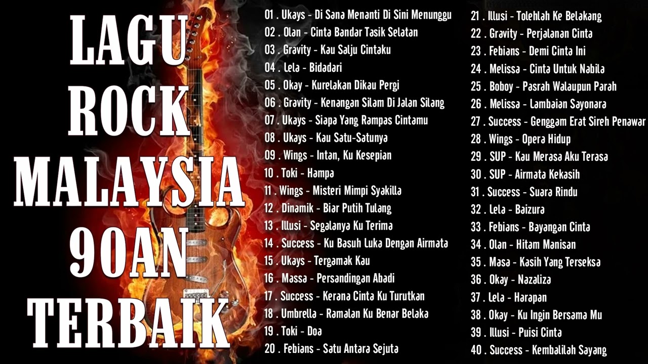 Lagu Jiwang Rock 80an dan 90an Terbaik - Lagu Slow Rock Malaysia 90an Terbaik - Rock Kapak Lama
