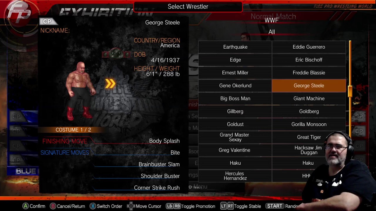 Playing Fire Pro Wrestling World
