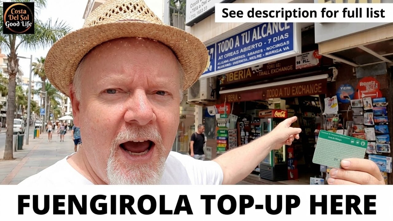 How to Top-Up the Malaga Area Bus & Train Card in Fuengirola | Costa del Sol Travel Tips