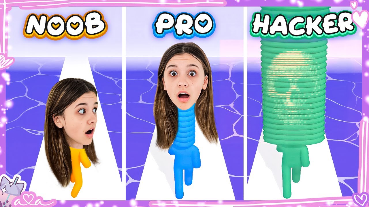 Noob vs. Pro vs. Hacker in Long Neck Run!! Schafft Ava ALLE Level?! 💜 Alles Ava Gaming