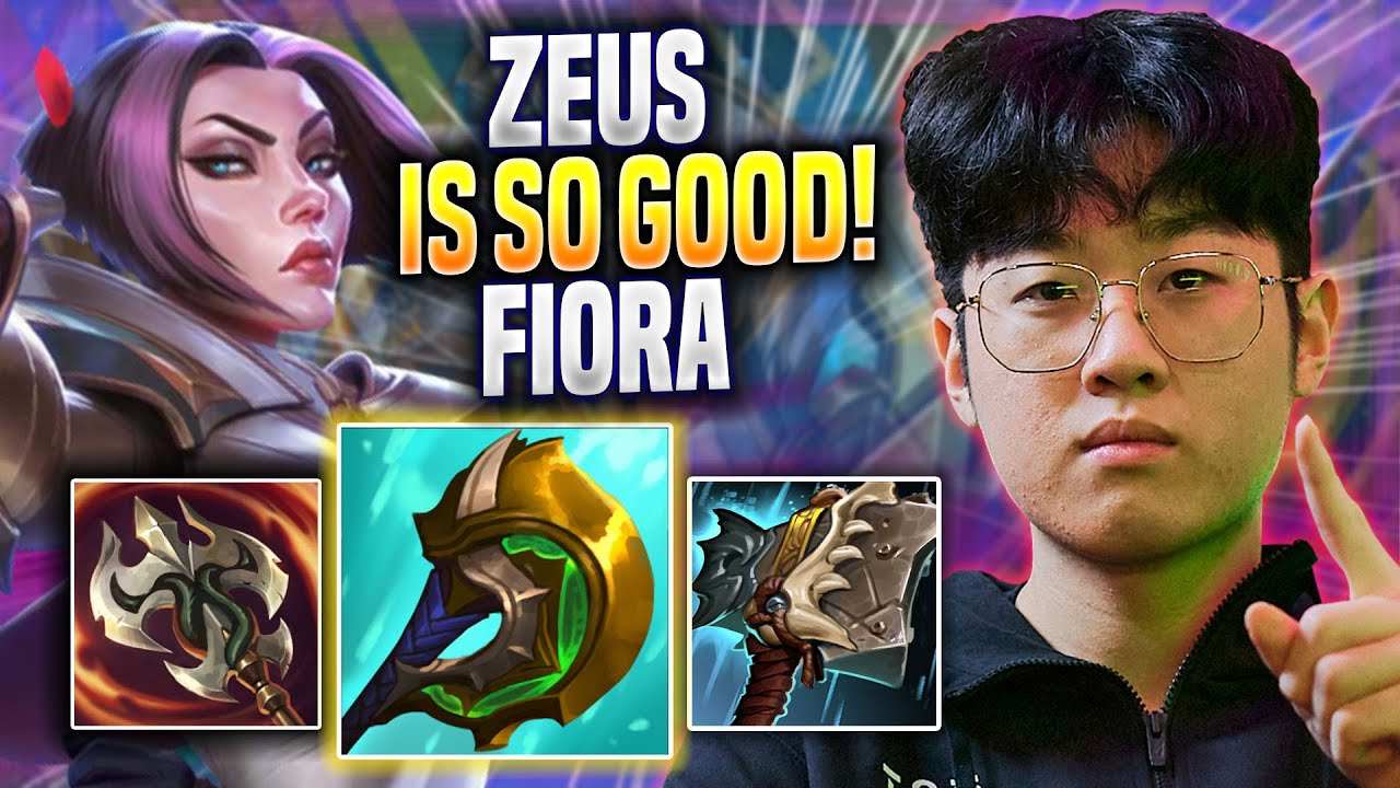 ZEUS IS SO GOOD WITH FIORA! - T1 Zeus Plays Fiora TOP vs Gangplank! | Preseason 2023