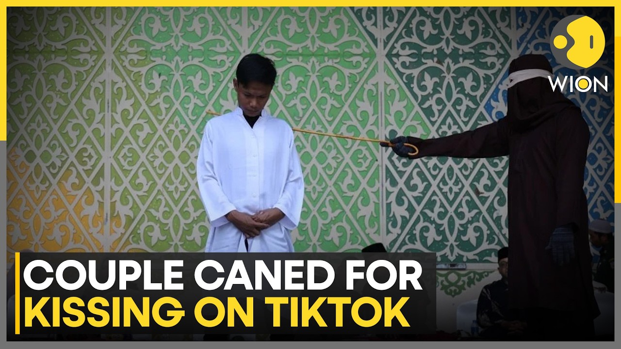 TikTok Kiss Leads To Public Caning In Indonesia's Aceh Province | WION