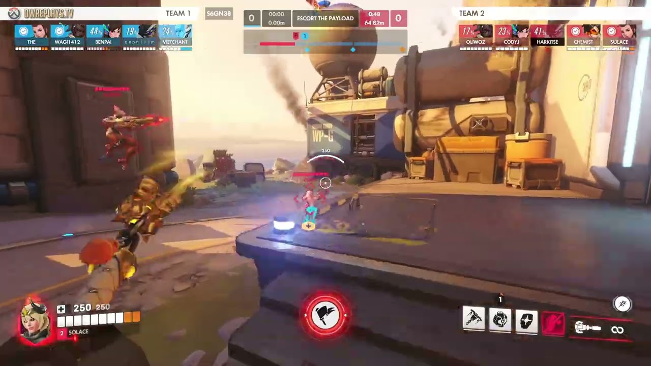 vs Strand Francisco Shock (Map 1) by SOLACE — Overwatch Replay S6GN38