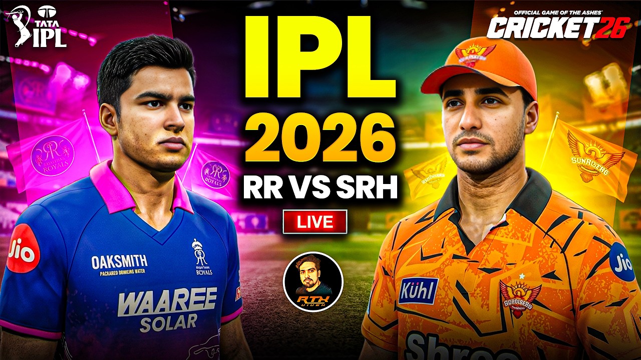 Ipl 2026⌛ High scoring thriller🔥 RR vs SRH💪 Match Live 🔴| Cricket 26 Live | RtxVivek