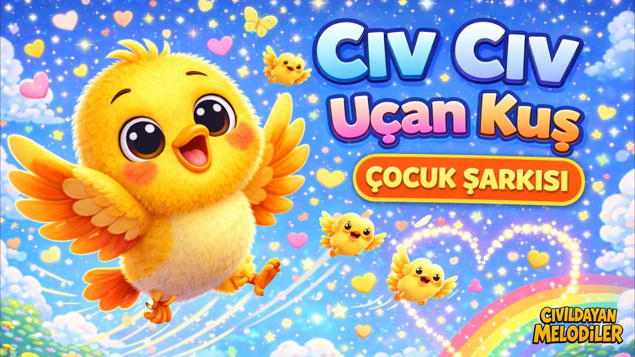 Cıv Cıv Uçan Kuş 🐦 | Eğlenceli Çocuk Şarkısı | Bebek & Çocuk Şarkıları