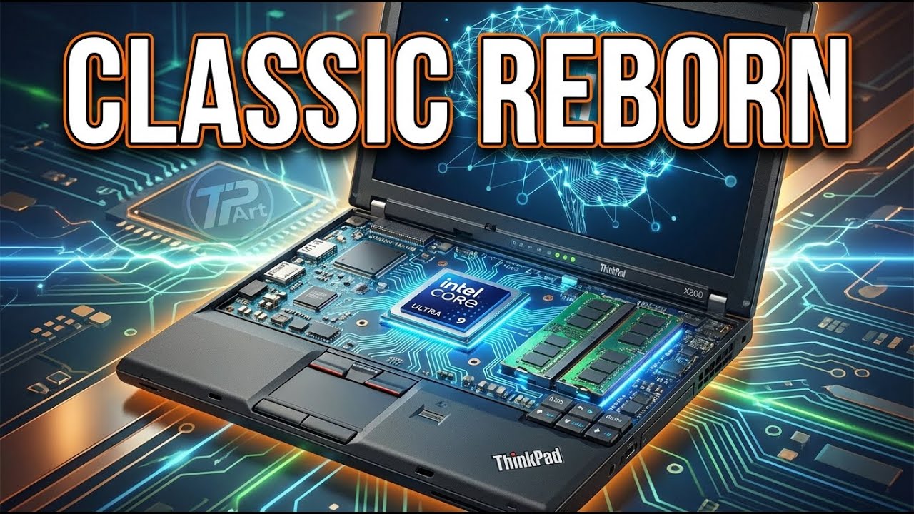 ThinkPad X200 Reborn: Core Ultra 9 + 128GB DDR5 (X210 AI Upgrade)