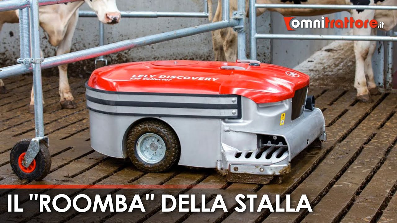 Il robot (da stalla) asportatore di letame 💩 Lely Discovery 120 Collector