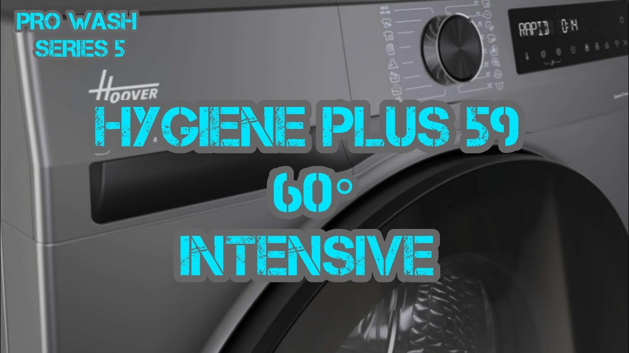 HOOVER Pro Wash Series 5 HBP 411BL9G-80 Hygiene Plus 59 60° Intensive. 