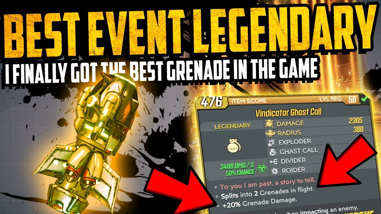 Borderlands 3: I FINALLY GOT IT - BEST BLOODY HARVEST LEGENDARY - Vindicator Ghast Call Grenade Mod