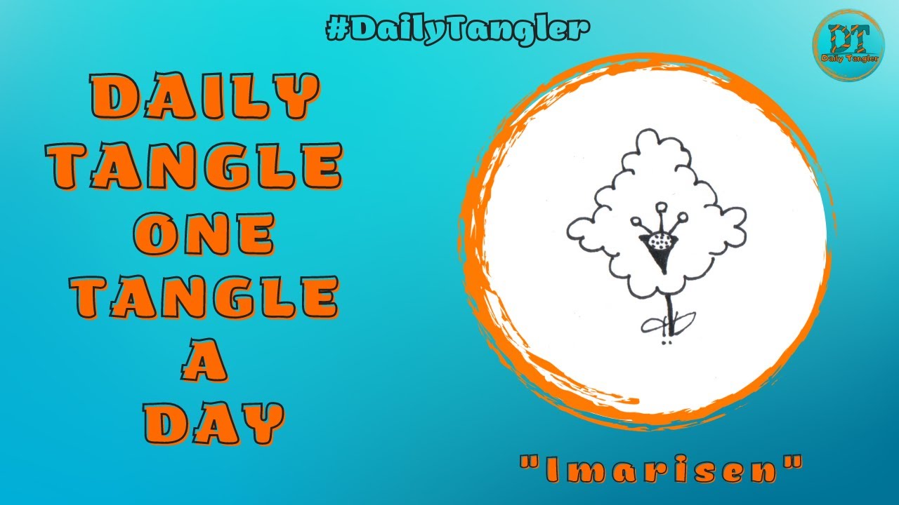 Daily Tangle -  Imarisen -  #inktobertangles2023 #DailyTangler #Zentangle #DailyTangleTober2023