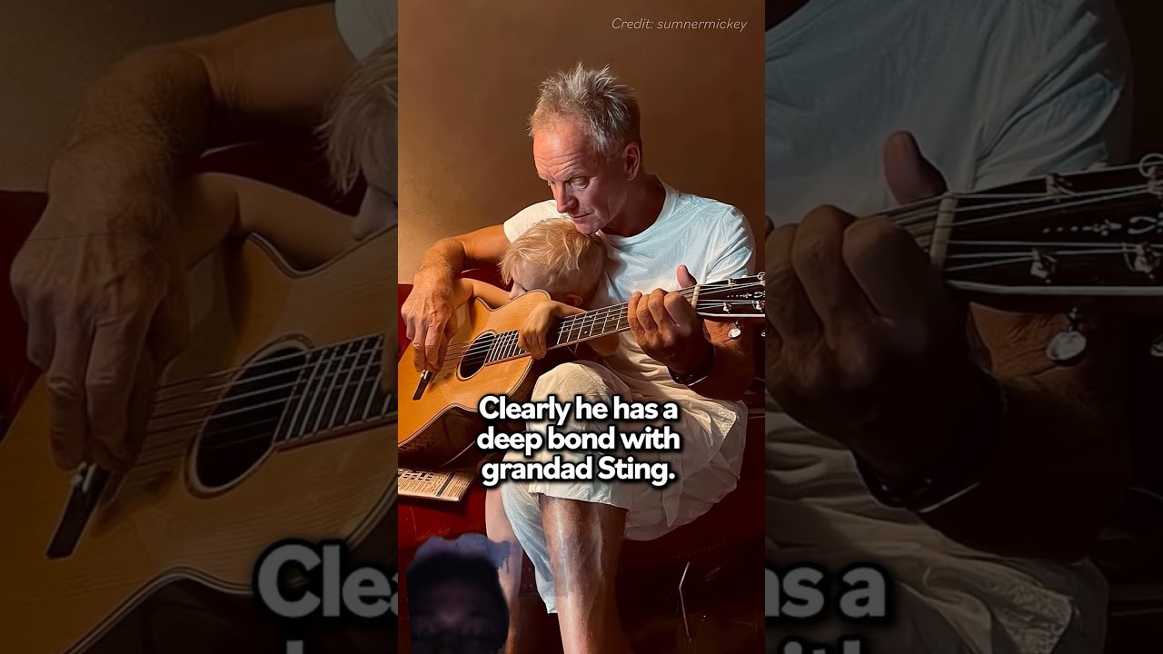 Father's grandson lovely meet #sting 💞
