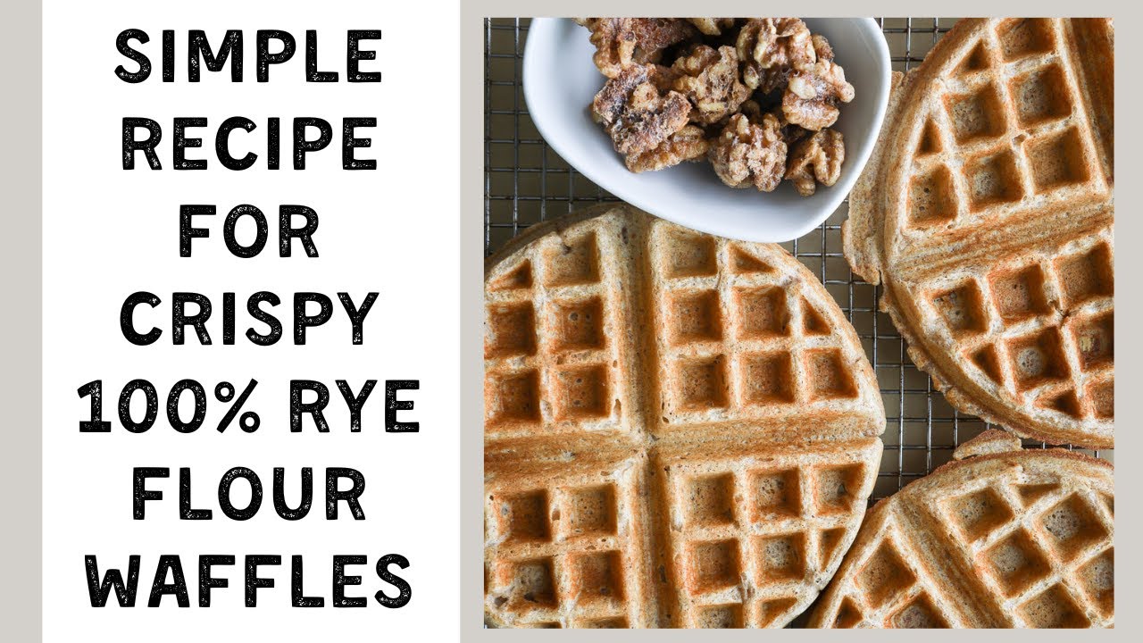 The Perfect Sunday Brunch Recipe: Rye Flour Waffles With Candied Walnuts