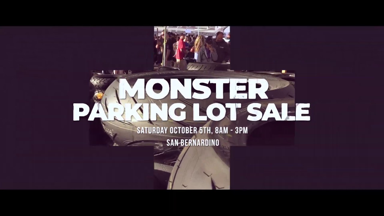 2019 Monster Parking Lot Sale | Save the Date | Saturday October 5th 8am to 3pm