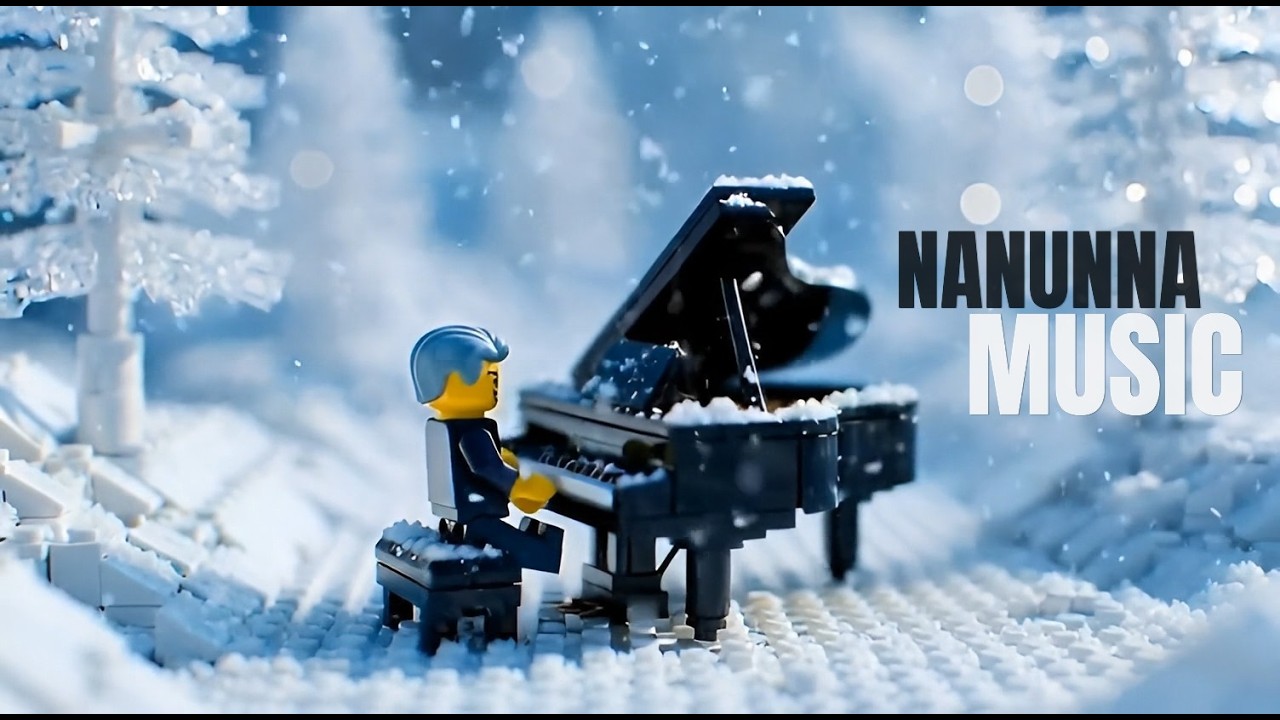 Grand Piano Melodies in the Snow ❄️ Lo-Fi & Winter Night ASMR 눈 내리는 밤의 피아노 연주 ❄️ [LEGO Music]