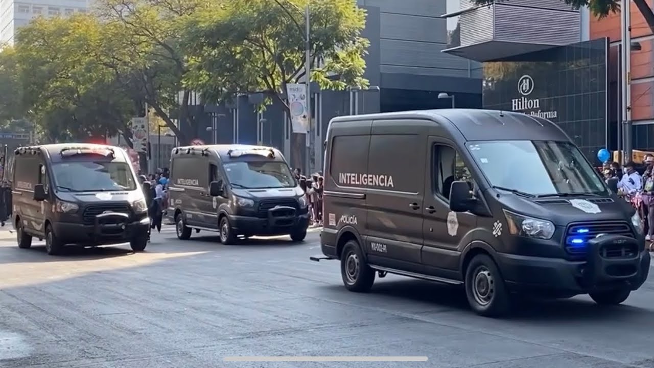 Contingente de Inteligencia e Investigación SSC - Desfile día del policía Ciudad de México
