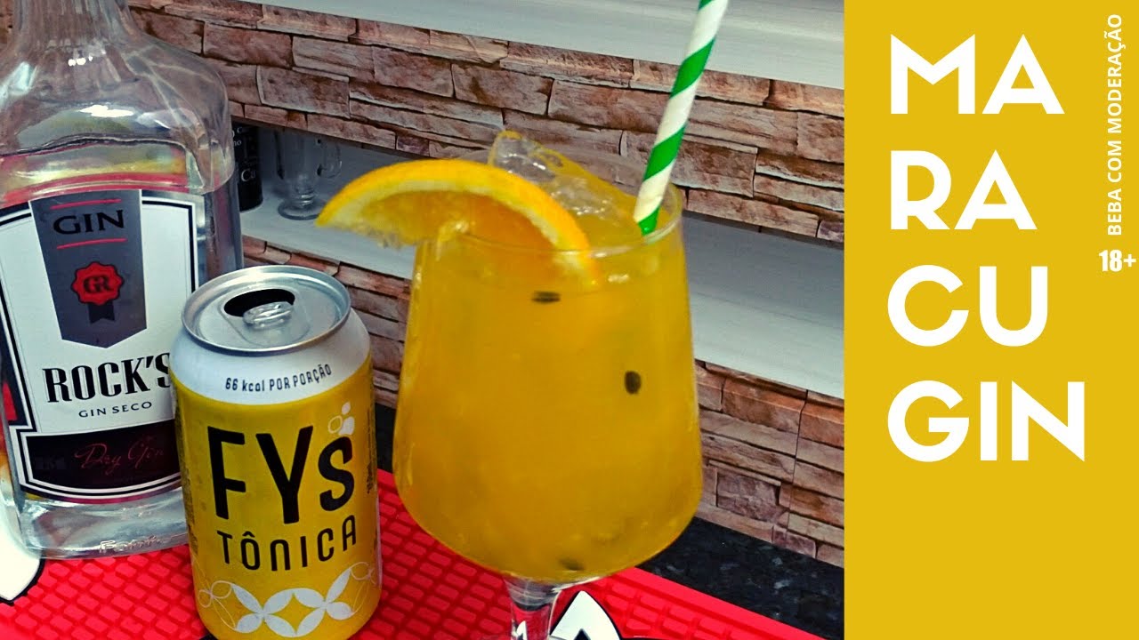 GIN TÔNICA  DE MARACUJÁ | DRINKS&SABORES