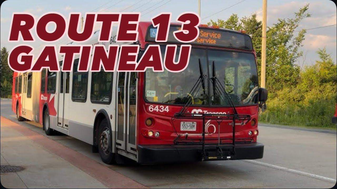 Route 13 | Tunney’s to Gatineau (Roundtrip) | Full POV In A New Flyer D60LFR