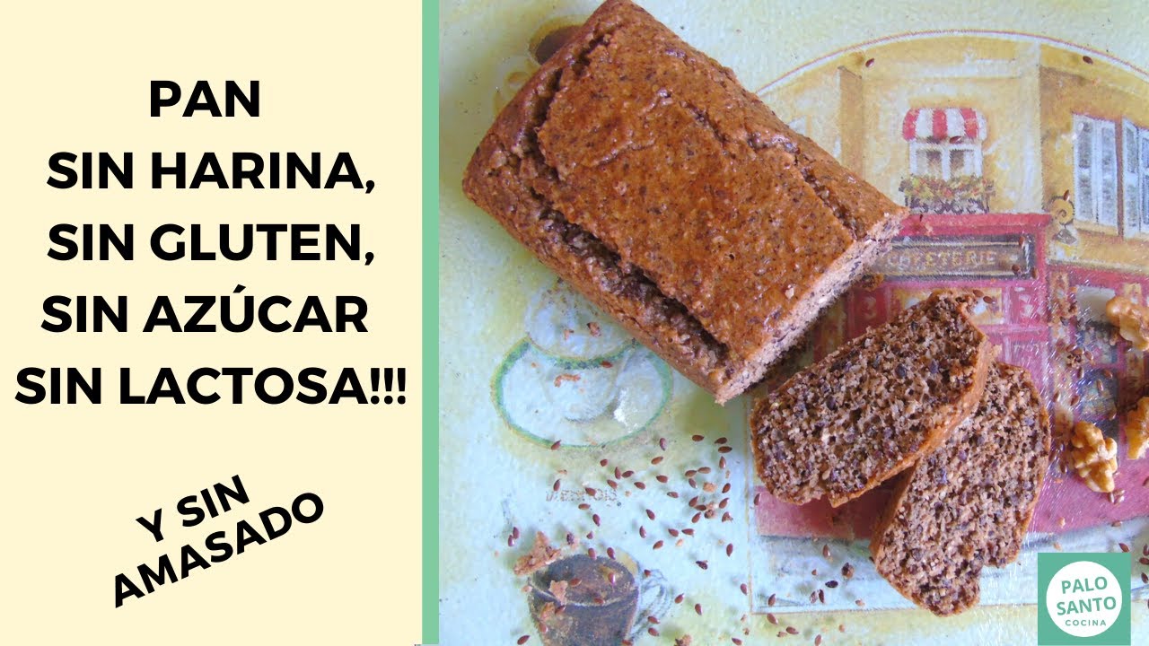 PAN SIN HARINA SIN GLUTEN SIN AZUCAR Y SIN LACTEOS
