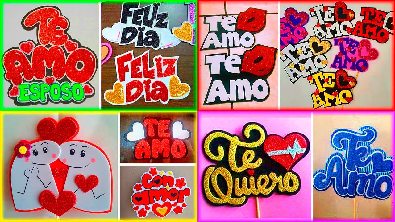 💙LETREROS-TOPPERS  para Regalar, Vender o para decorar tus arreglo🌺🥰 MOLDES GRATIS 🌺 DÍA DE LA MADRE