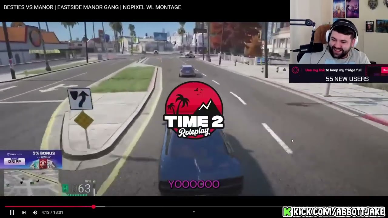 AbbottJake reacts to Besties vs Manor Montage | Nopixel 4.0