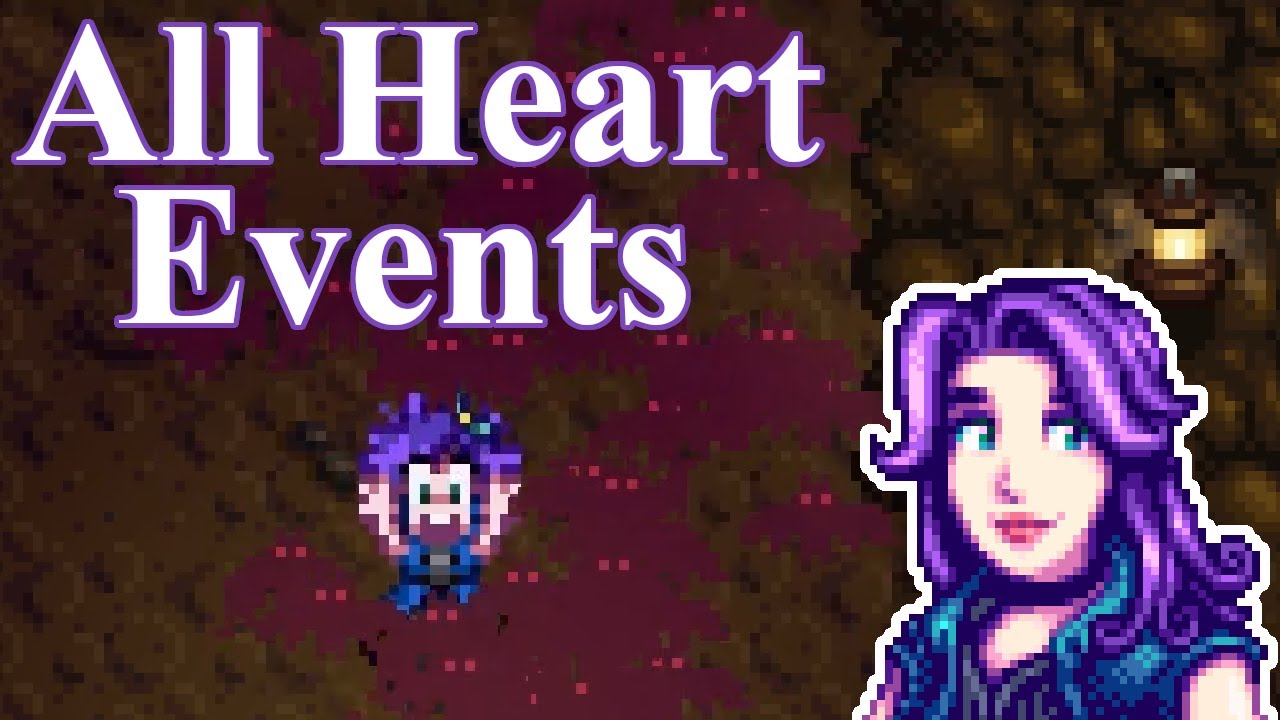Abigail All Heart Events! - Stardew Valley 1.5