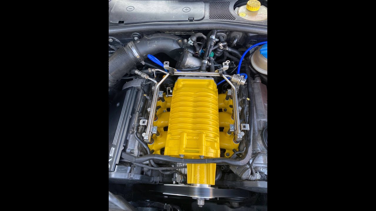 Supercharged Audi a4 b5 2.8 30v (Installing part)
