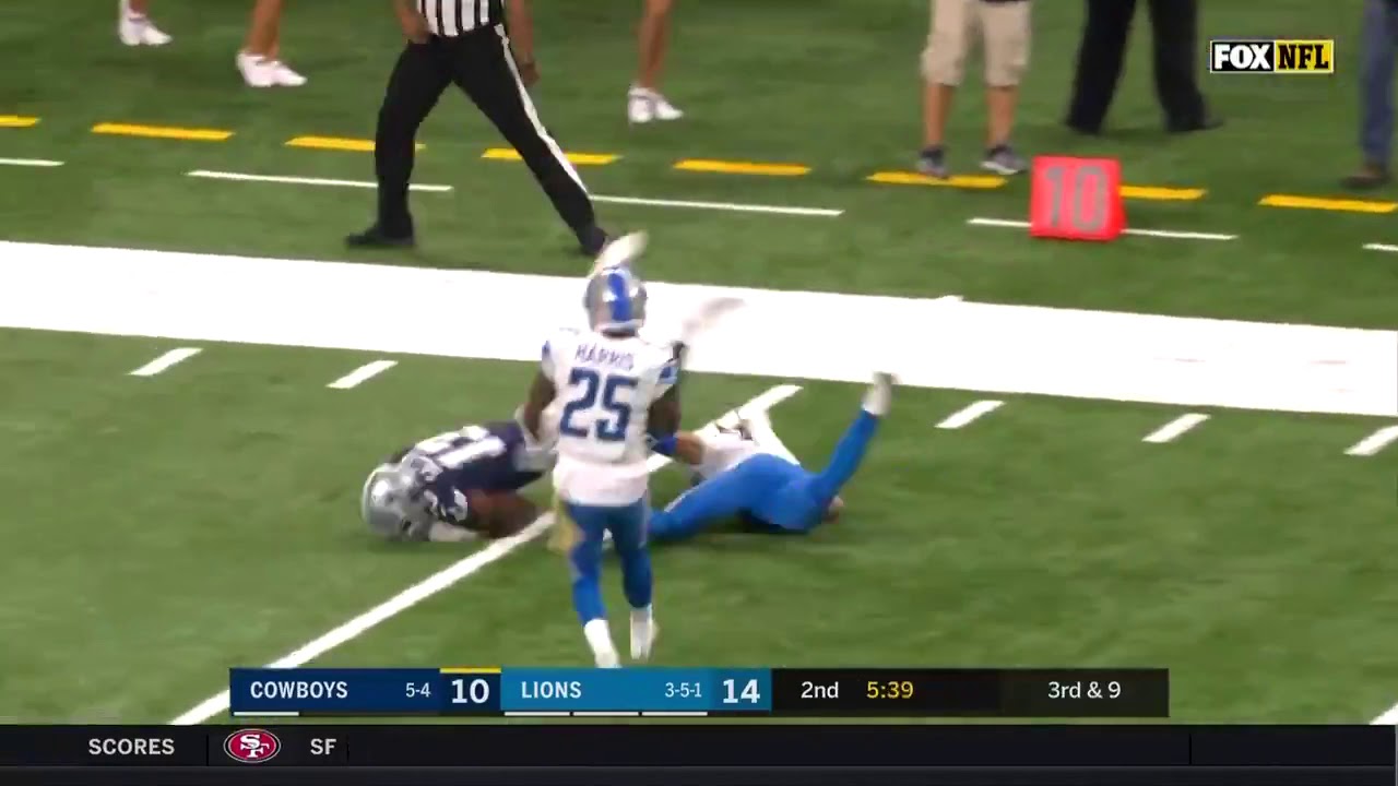 Michael Gallup Makes A Ridiculous Juggling Grab vs Detroit
