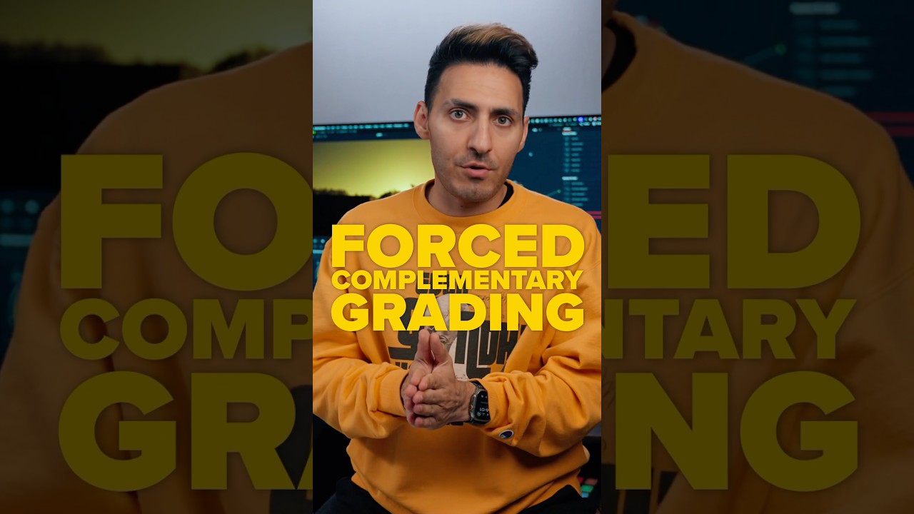 Forced Complementary Grading in DaVinci Resolve