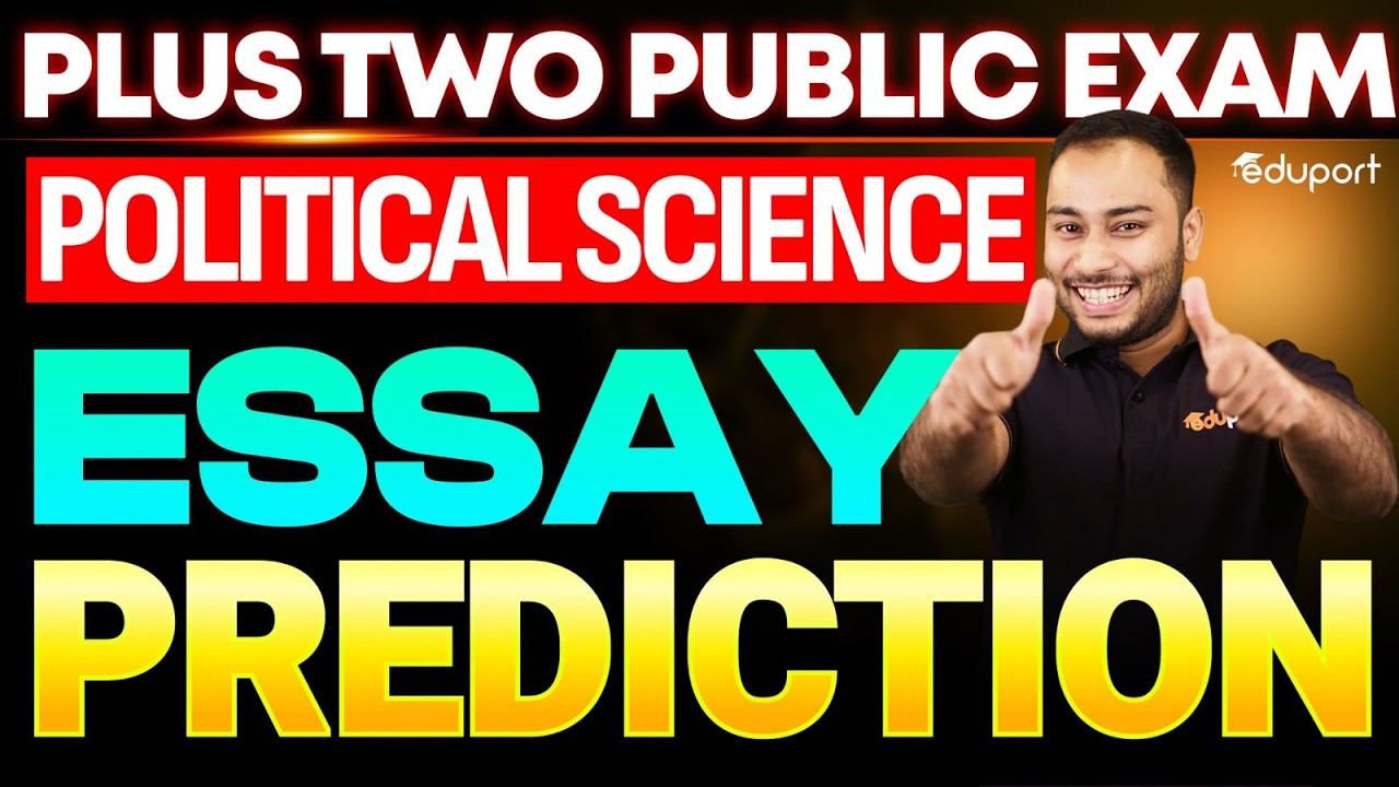 Plus Two Political Science| Essay Prediction | Eduport  Plus Two