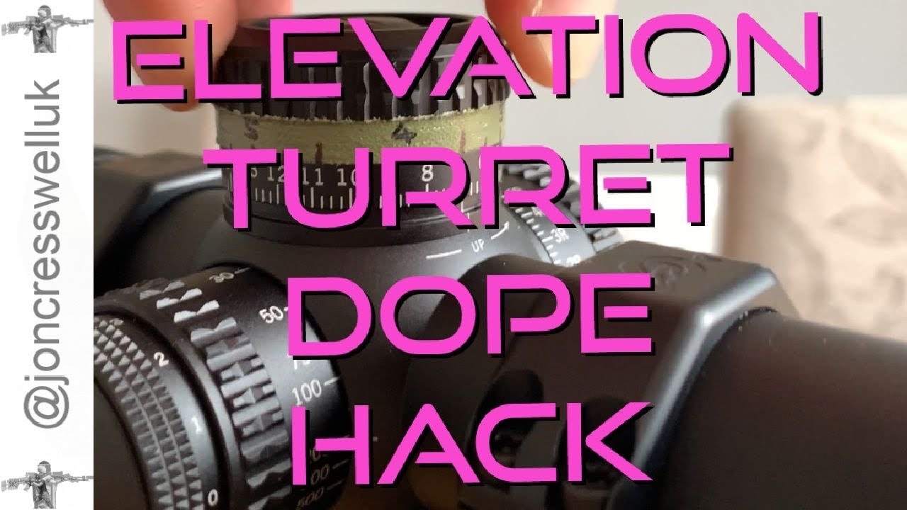 DOPE-хак для барабанчика регулировки вертикали прицела винтовки