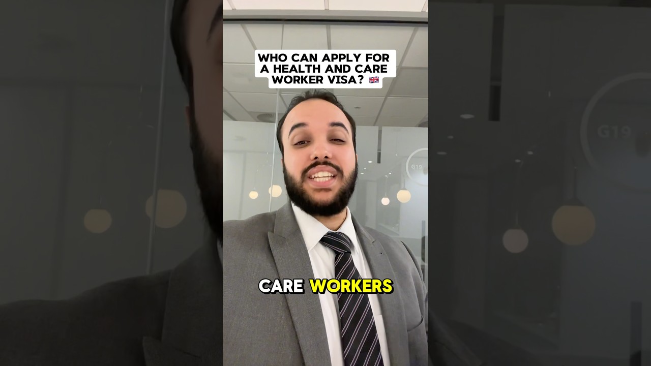 Who can apply for a health and care worker visa? #careworker #ukvisa #ukimmigration