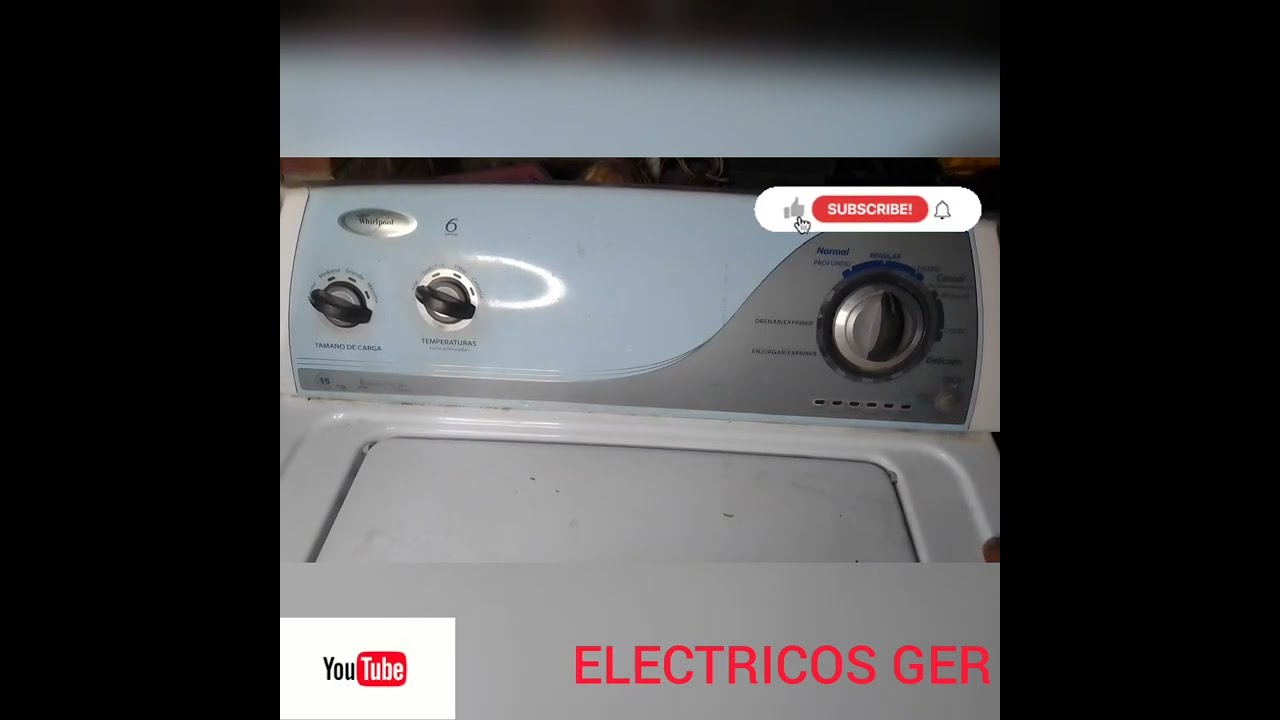 COMO RECALIBRAR UNA LAVADORA Whirlpool De  15 KG 🛠️