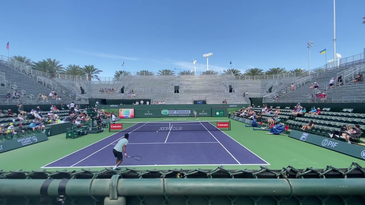 Ben Shelton and Gael Monfils Court-Level Practice Points Ahead of 2025 BNP Paribas Open