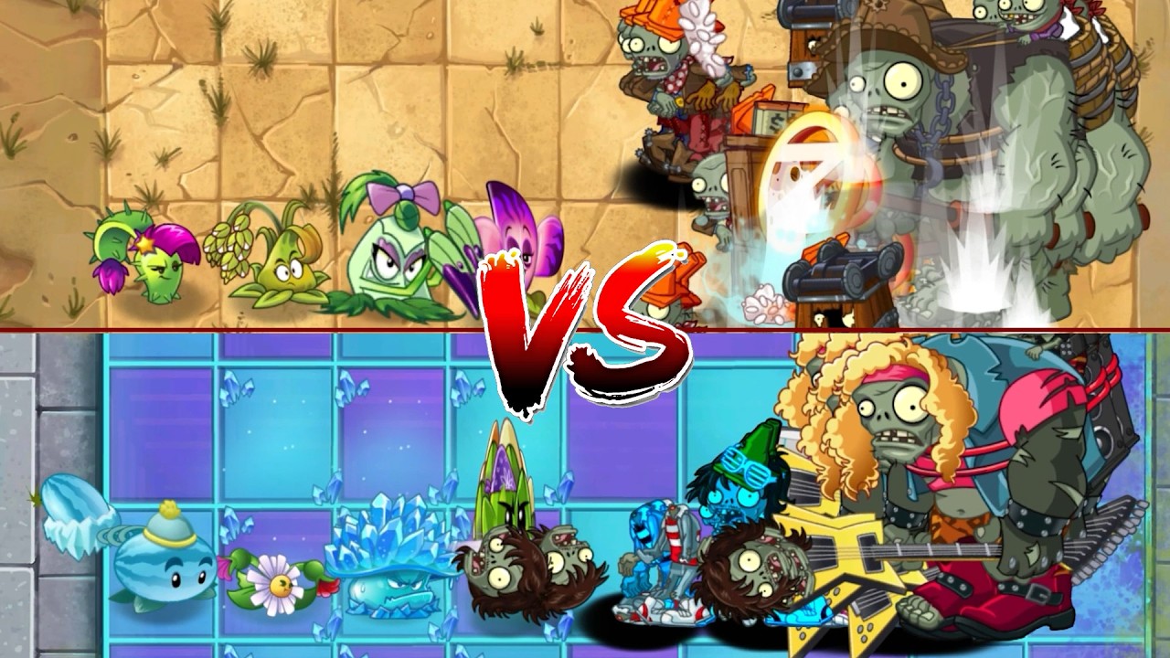 PvZ 2 - Team Four Plants  VS 100 Zombies -  p6 - Who will win ? #pvzgameplay #plants #zombie #pvz2