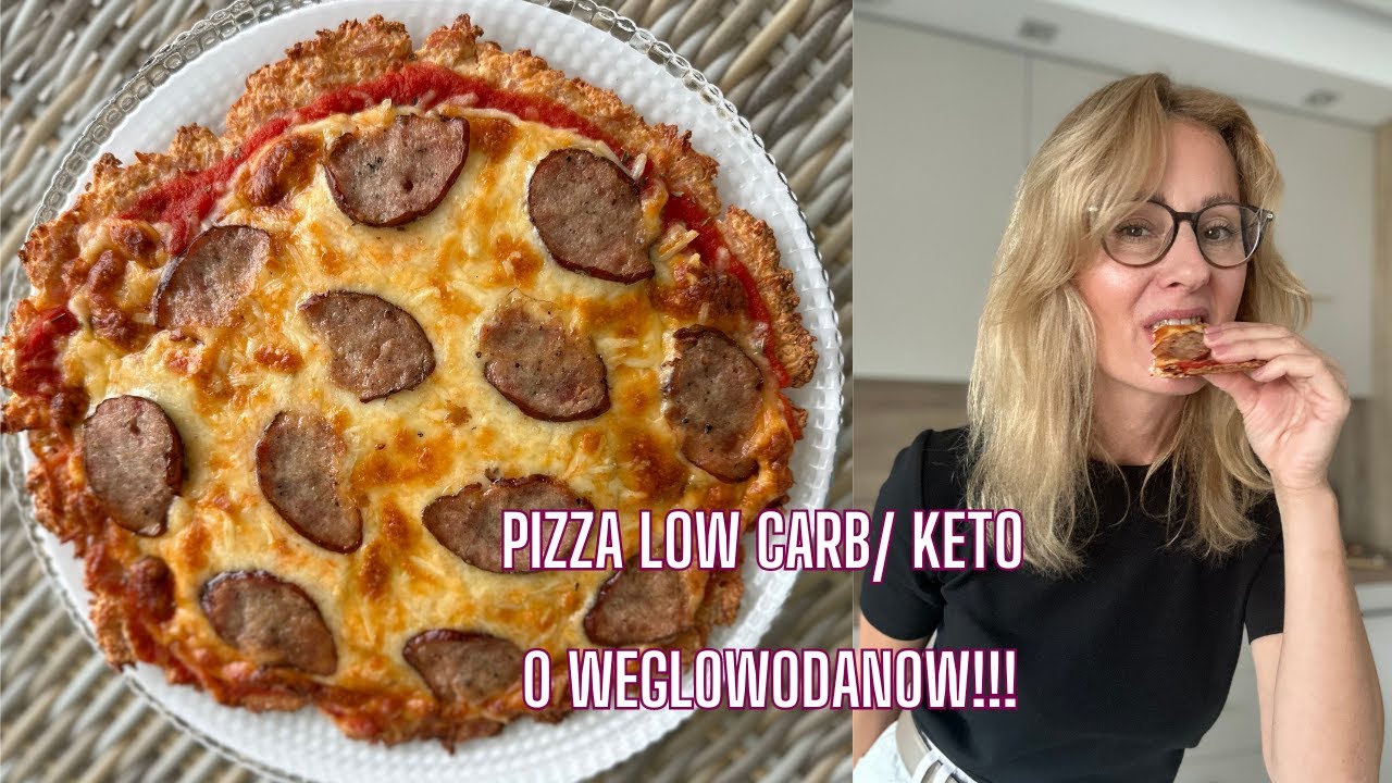 Chrupiąca PIZZA z 3 składników na spodzie z indyka! / prosty przepis LOW CARB, KETO😋