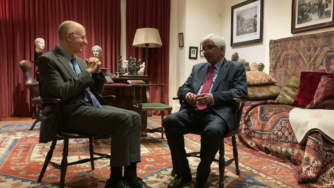 Brett Kahr and Salman Akhtar in conversation in Sigmund Freud's study