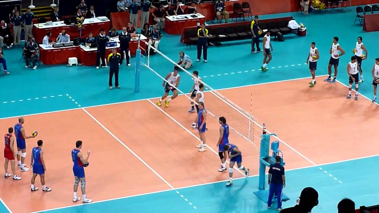 Men's Volleyball: Russia VS. Brazil Warm Up - 2012 London Olympics