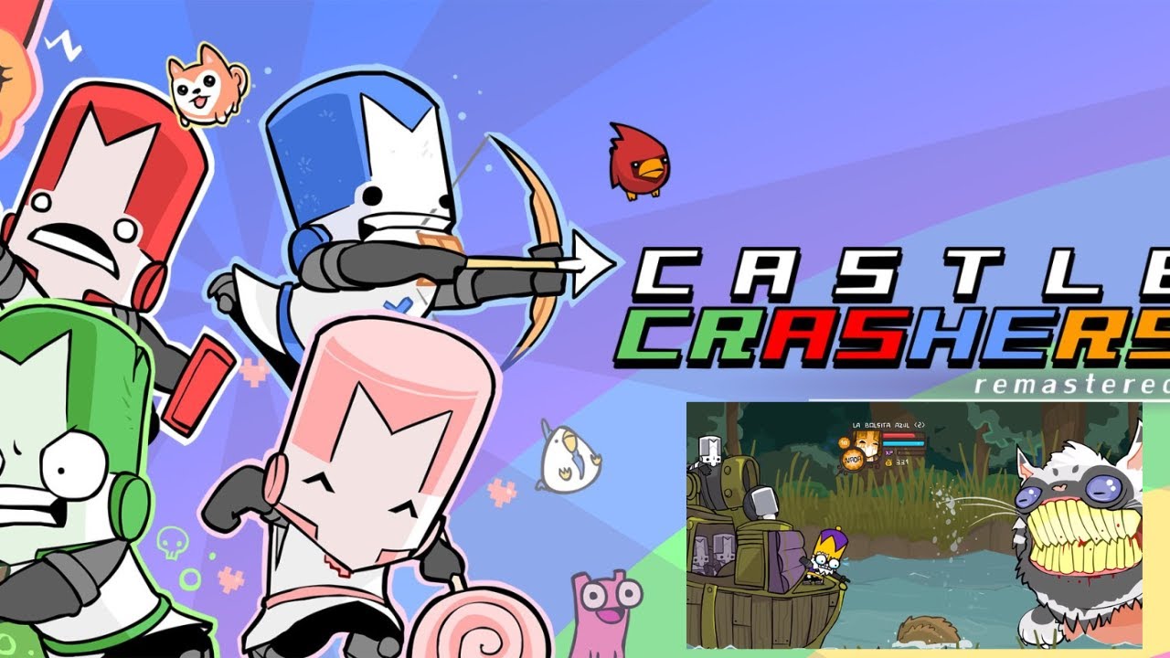 es un pez gato  gigante castle crashers #3 la bolsita azul senpai juegos