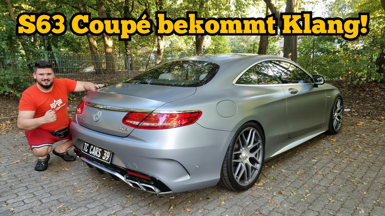 So leise war der S63 Coupé... Wir geben ihn den Sound den er sich verdient! S63 Abgasanlage!