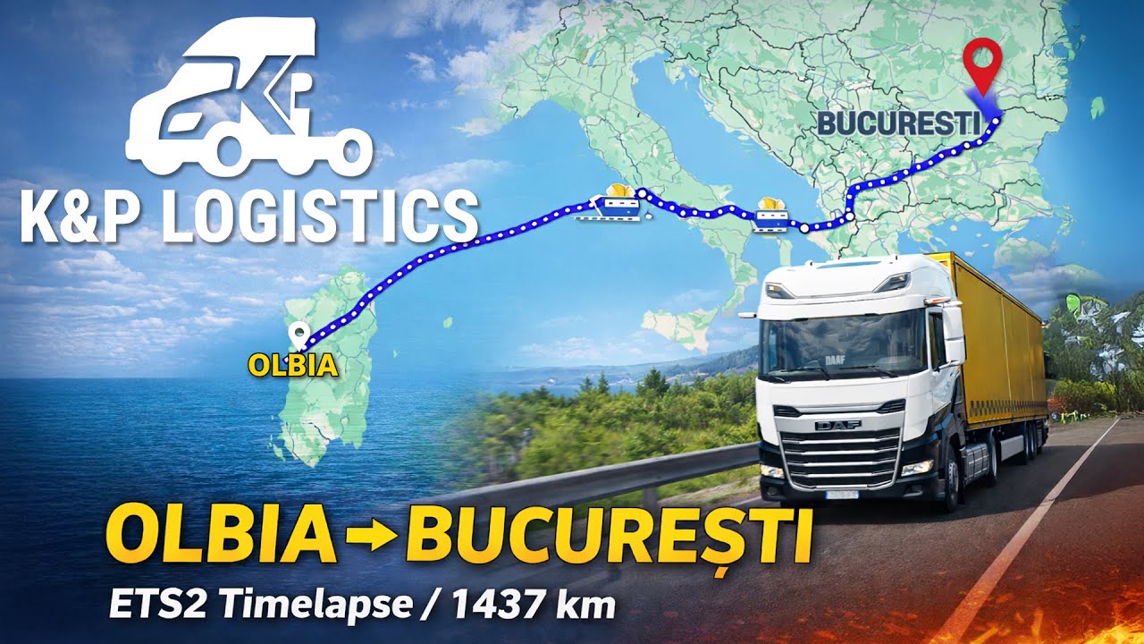 Prom → Prom → Rumunia | K&P Logistics | Olbia → București (1437 km)