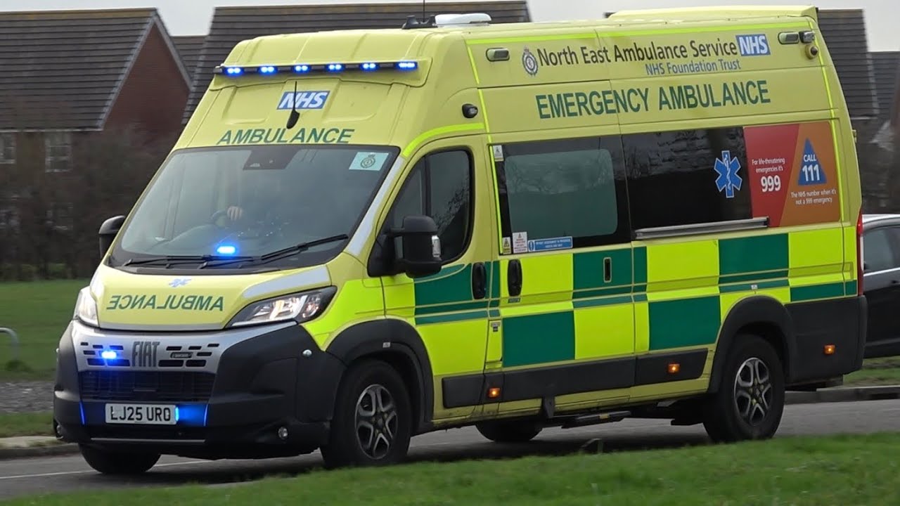 *ELECTRIC AMBULANCES* North East Ambulance Service Fiat ducato (DCA) responding 
