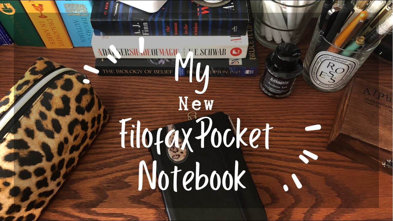 My new Filofax Pocket Notebook and current setup!💚