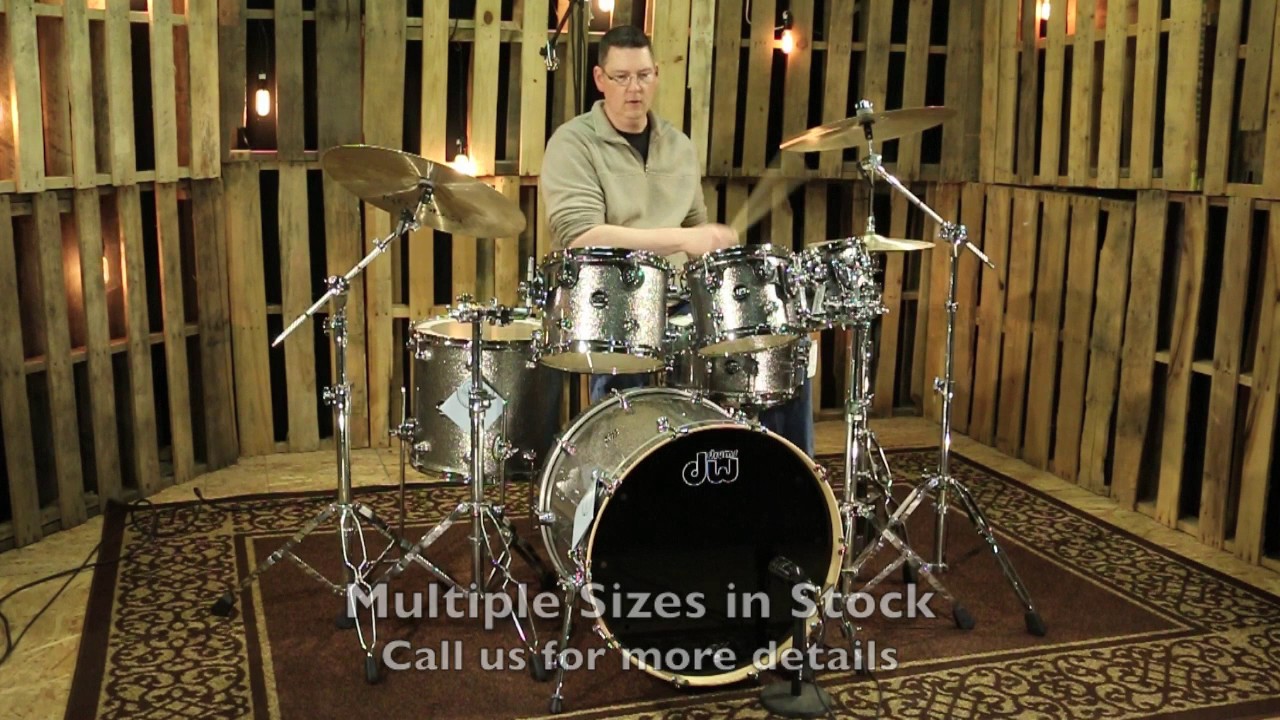 DW Performance Series Drums in Titanium Sparkle